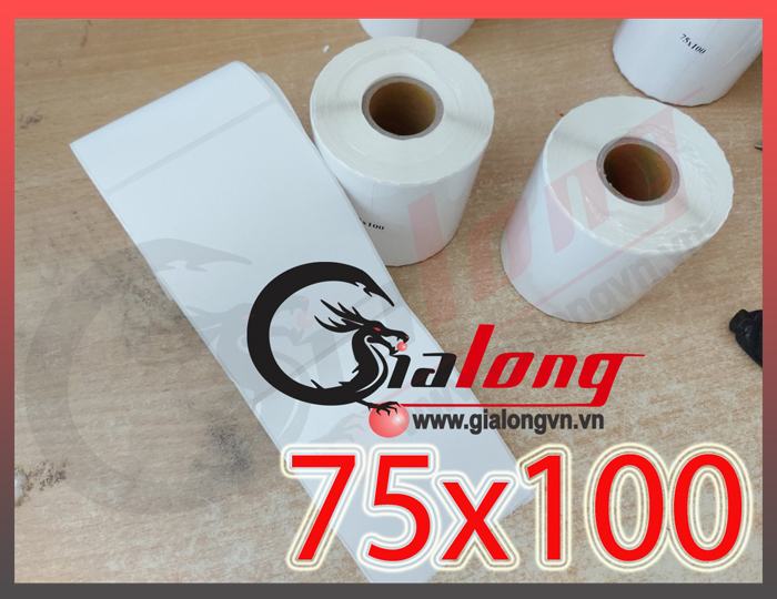 giấy in nhiệt 75x100 - khổ giấy in nhiệt A7